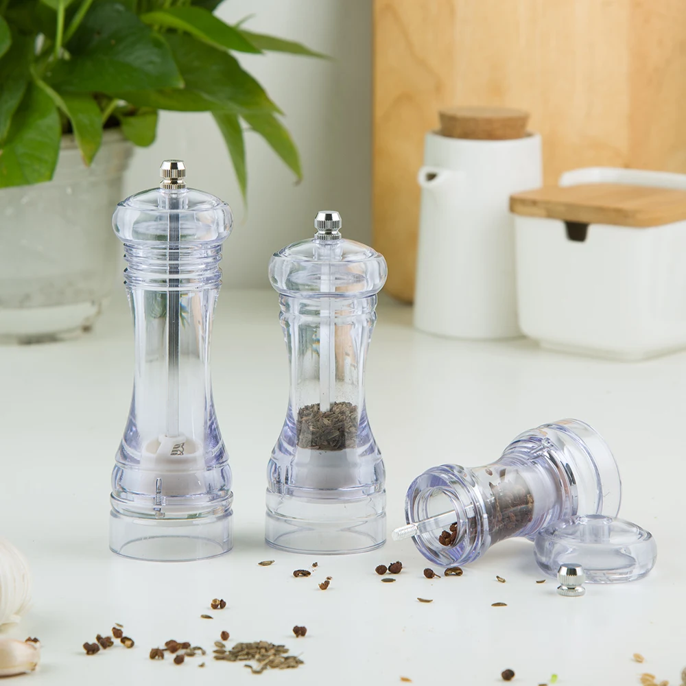 

3pcs Kitchen Grinding Bottles Tools Salt Pepper Mill Grinder Shaker Spice Container Seasoning Condiment Jar Kitchen Utensils