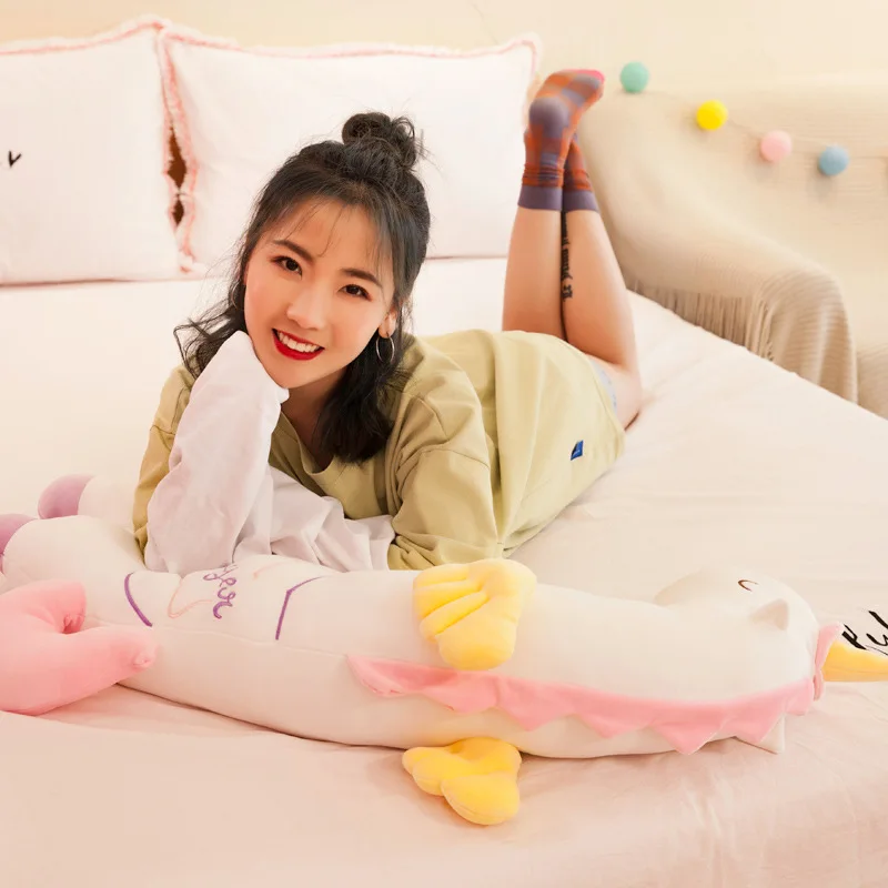 

Rainbow Unicorn Pillow Online Celebrity Pony Plush Toy Doll Pink GIRL'S Heart Plush Toys