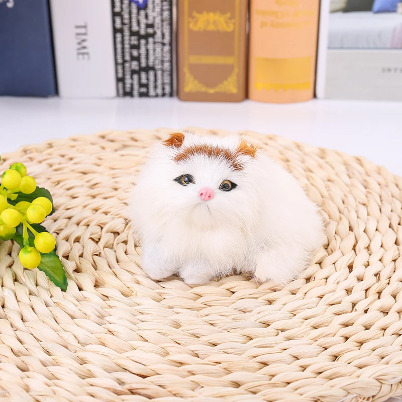 1 шт., плюшевая игрушка, имитация кролика, котенка, кожа, мех, для изготовления милых животных, детский подарок, украшение для дома