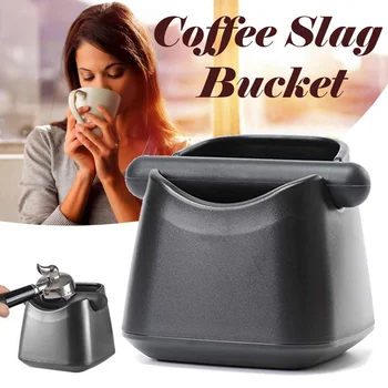 

1Pc Coffee Grounds Recycling Box Black Detachable Knock Bar Coffee Machine Powder Residue Bucket Rubber Deep Bowl Capsule Holder