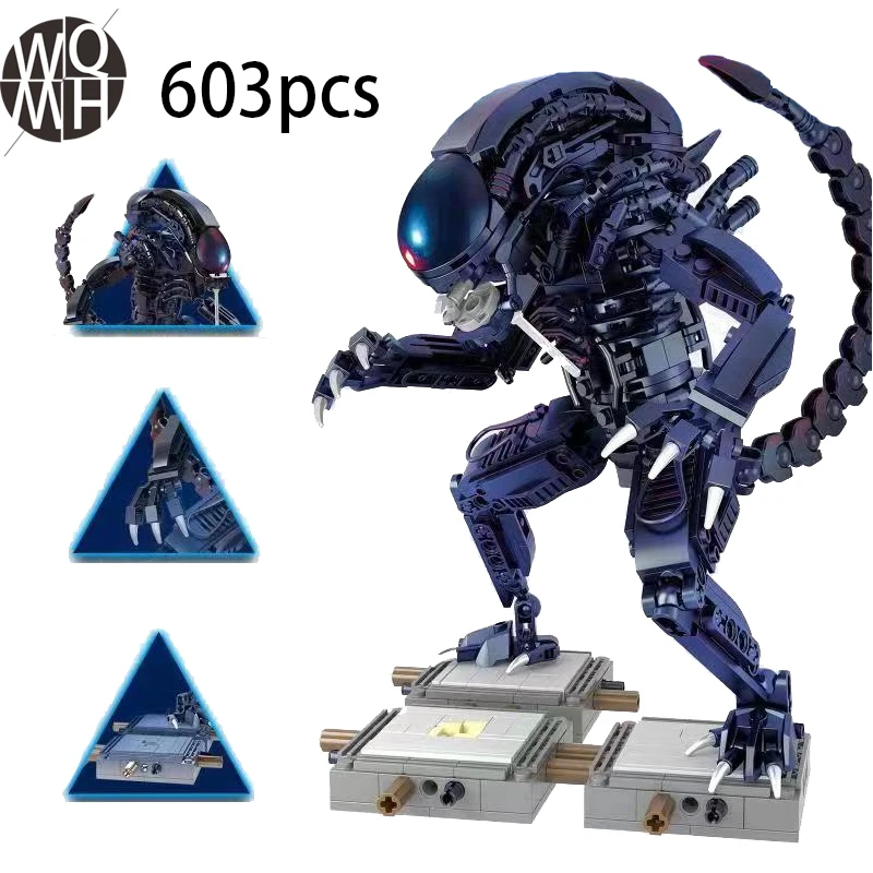 

NEW 603 Pcs 83040 Creative Aliens Speciale-Vormige Alien Educatief Bouwstenen Bricks Model Kerst Cadeau Voor Kinderen