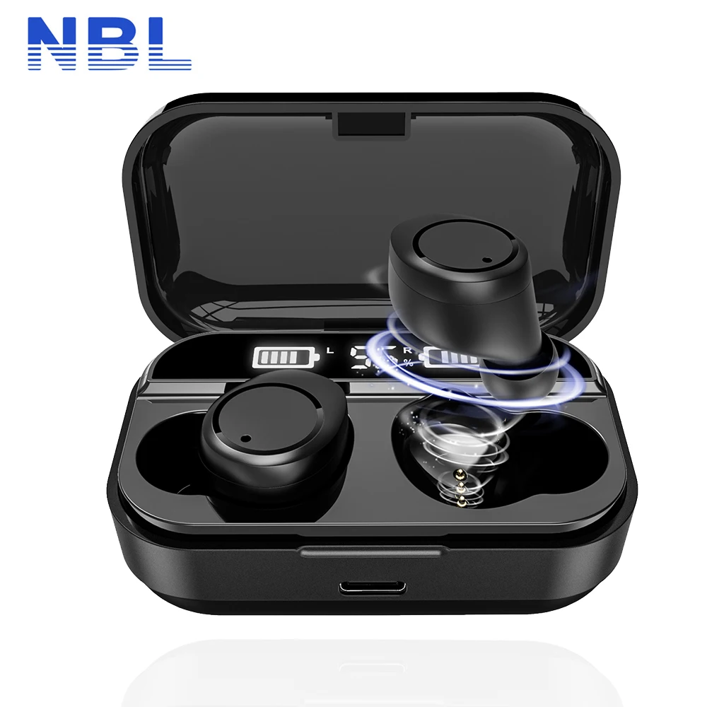 X5 TWS bluetooth 5.0 Wireless Earphone Digital 800mAh LED Display Large Capacity 9D HD Stereo Sport Headset For All Smart phones