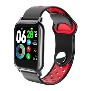 

Smart Watch F8S Heart Rate Monitor Women/Men Smart Watch Bracelet Band Blood Oxygen Fitness Tracker Sport Watch PK W34 D13 Red