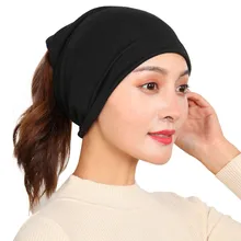 Женский хлопковый Многофункциональный головной убор для шеи, Женская однотонная многоцелевая мешковатая шапка, шарф, шапочка, кепка, Повседневная Регулируемая уличная одежда# O18