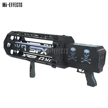 

1pcs/lot Newest LED Confetti Cannon Stage Effect 6 Shots Confetti Gun Confetti Machine for Wedding Party Celebration DJ gun