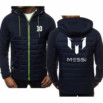 

Men Hoodie for Messi Print Sportwear Mens Jacket Spring Autumn Sweatshirts Casual Coat zipper Hooded Male Tops Clothing