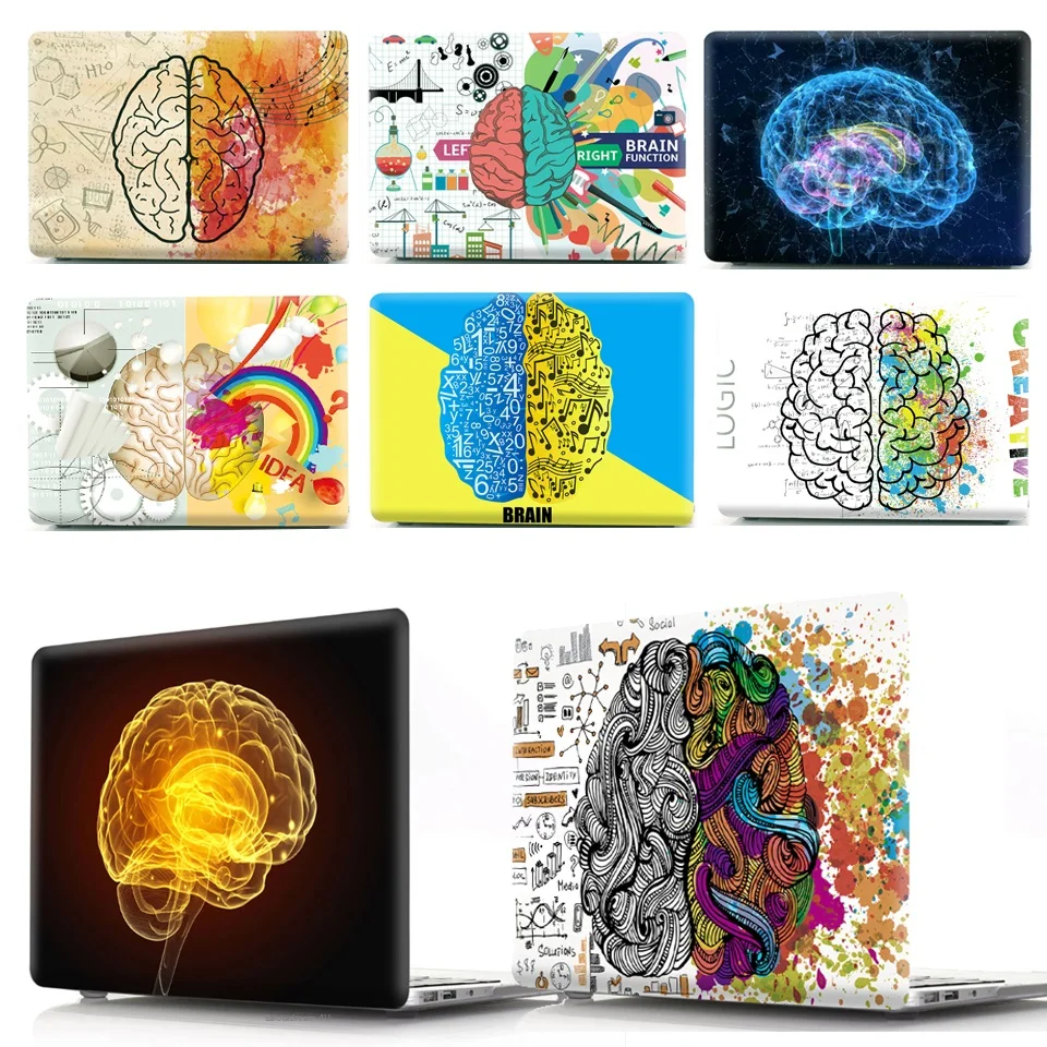Печатные мозг ноутбук чехол для ноутбука Macbook Air 11 13 15 Pro retina 12 мультфильм ПВХ 2018 A1989