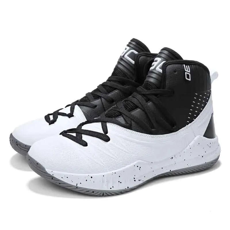 TRYJADE ретро мужские баскетбольные кроссовки Jordan обувь для баскетбола пара уличные спортивные армейские ботинки Спортивная обувь Размер 36-45 - Цвет: BLACK WHITE