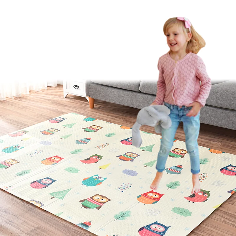 Miamumi портативный детский игровой коврик XPE пена двухсторонний игровой коврик домашнее игровое одеяло паззл складной коврик для младенцев детский ковер