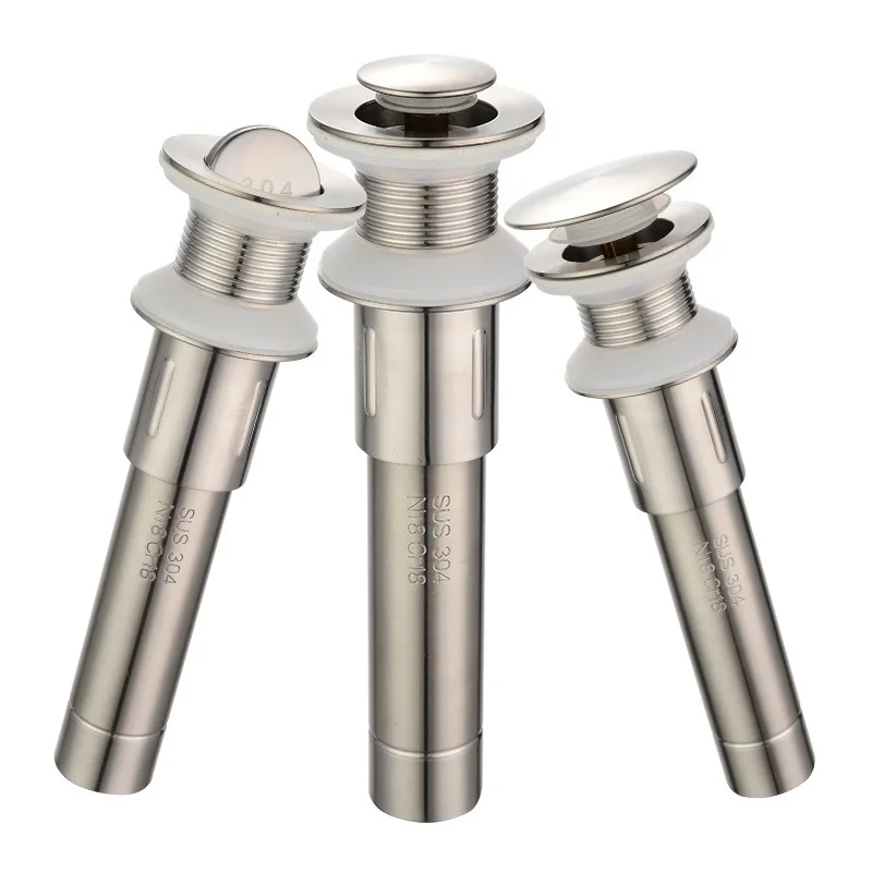 

304 стали Pop Up пробка для слива раковины с переливом унитаз без переполнения фильтр Ловец бассейна кран аксессуары