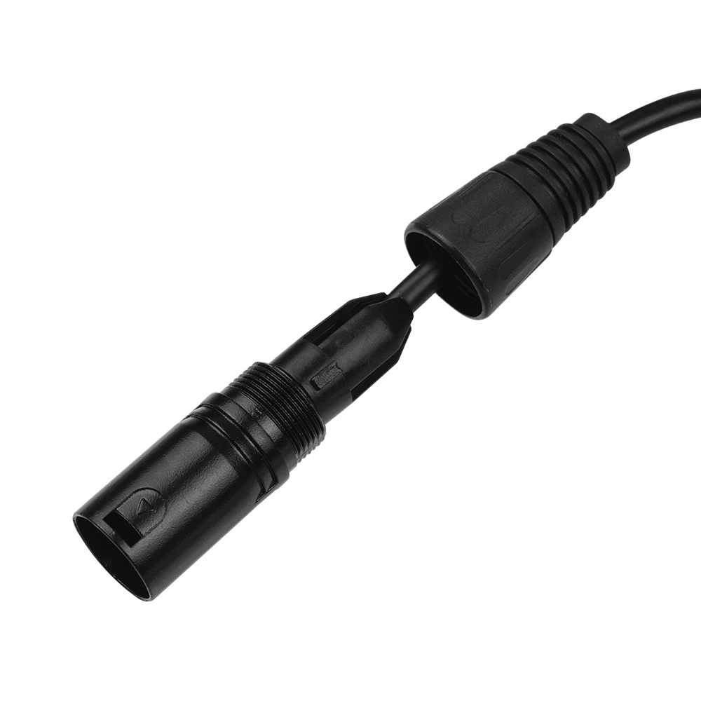 RJ45 мужской сетевой разъем для 3-Pin Mini XLR Мужской кабель-удлинитель DMX512 кабель для сцен и студий кабели провода черный 1 м