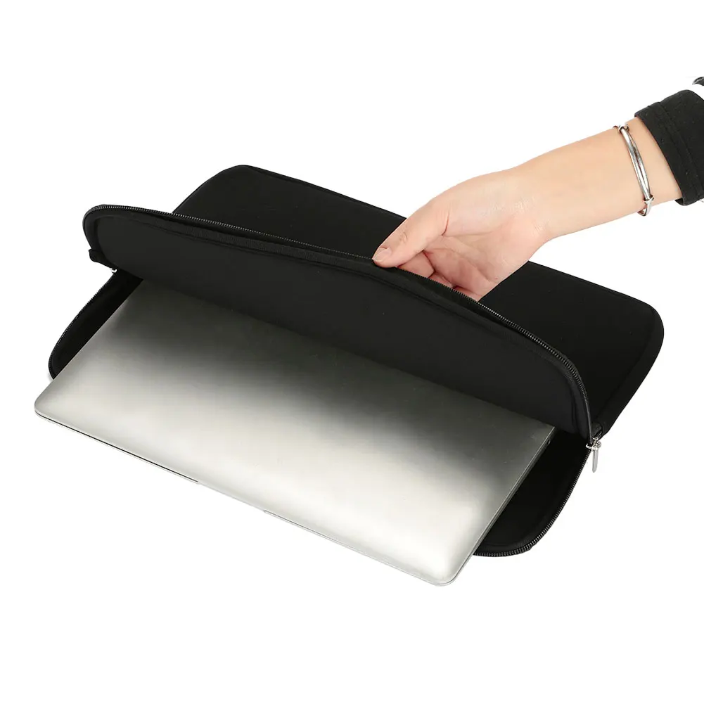 Черный Защитный чехол для ноутбука ноутбук одежда на молнии устойчивые к царапинам аксессуары протектор Лайнер сумка Мягкий чехол для ноутбука сумка