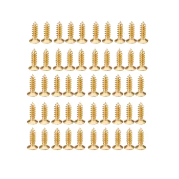 

50 Screws Gold Plating 3mm for Fender Strat Tele Electric Guitar Pickguard Scratchplate