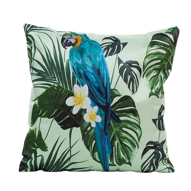 

Chinese style bird pattern chair seat cushion covers 45*45cm without inner silk imitation bright decorative pillows covers X85