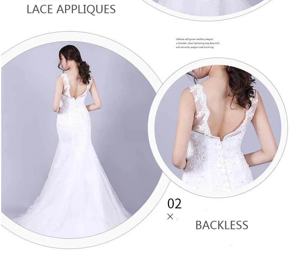 Элегантные свадебные платья размера плюс, свадебные платья на заказ Vestidos De Novia с вышивкой, кружевное свадебное платье русалки, Vestido Noiva