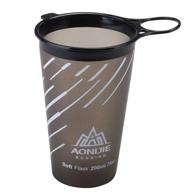 SD22Grey 200ml AONIJIE, мягкая колба, складная сумка для воды, бутылка для воды, гидратация, водный Пузырь, для бега, марафон, 250 мл, 420 мл, для велоспорта, для пеших прогулок - Цвет: SD22Grey 200ml