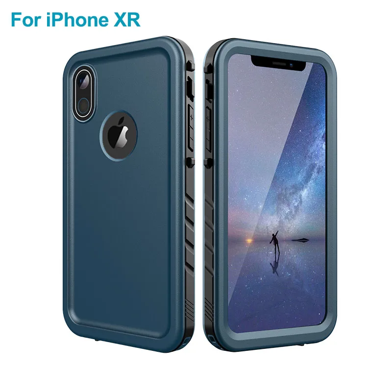 iPhone XR Водонепроницаемый чехол для iPhone X XS Max XR 8 7 6, чехол для плавания для дайвинга, водонепроницаемый чехол с защитой от падения, полный защитный Чехол ip68 - Цвет: iPhone XR