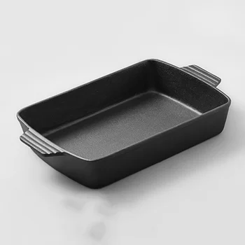 

Cast Iron Pan Durable Frying Pan Pancake Pan Multi-functional Steak Pan Egg Frying Pan for Breakfast Lunch Dinner (Black)