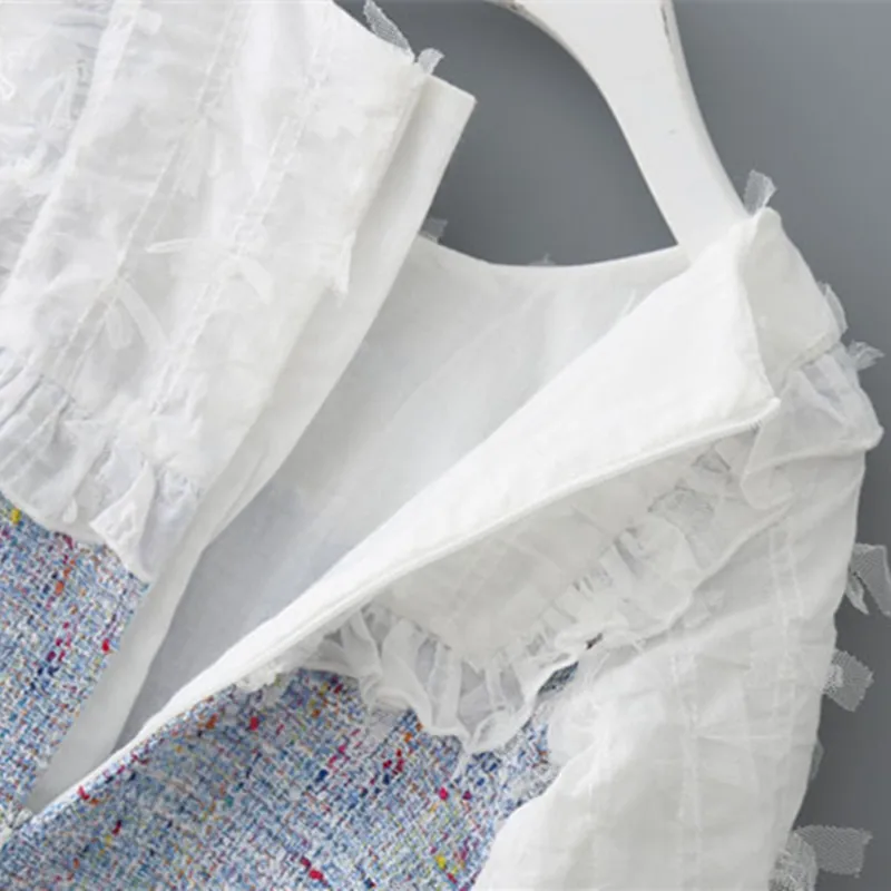 DFXD Spring Girl Dress Long Sleeve Lace Patchwork Pearl Pockets Kids Dresses Lovely Girls Party Dress Children Clothes Vestidos