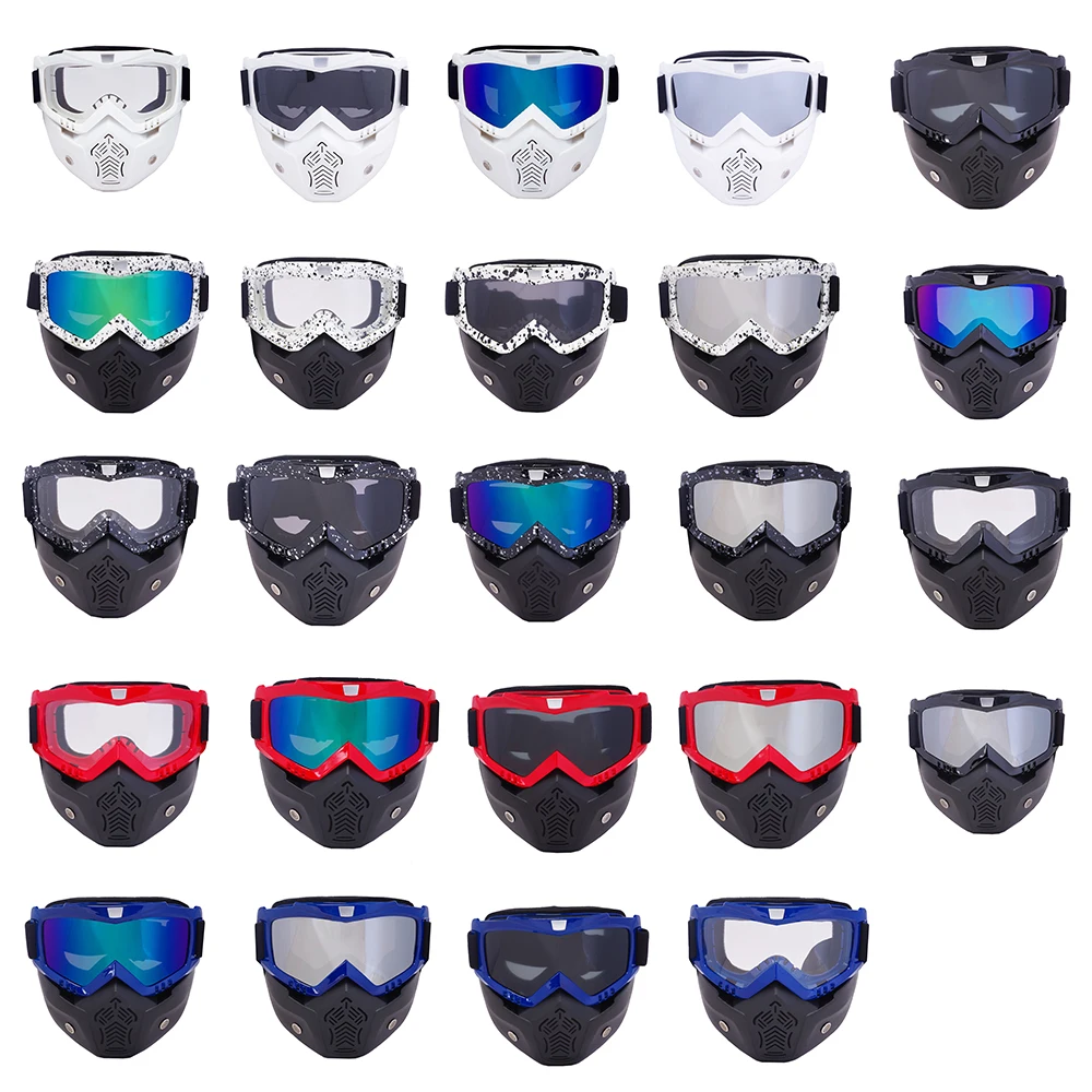 Eedocks лыжные очки модульная маска съемный рот фильтр для мужчин и женщин лыжный снегоход сноуборд очки зимние лыжные очки