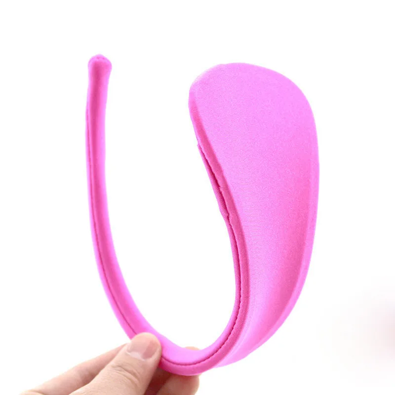 Hot Pink 1 шт., женские сексуальные стринги, спандекс, С-образные Бесшовные стринги, Невидимые трусики, нижнее белье для девушек, бюстгальтер без бретелек, трусики - Цвет: Hot Pink