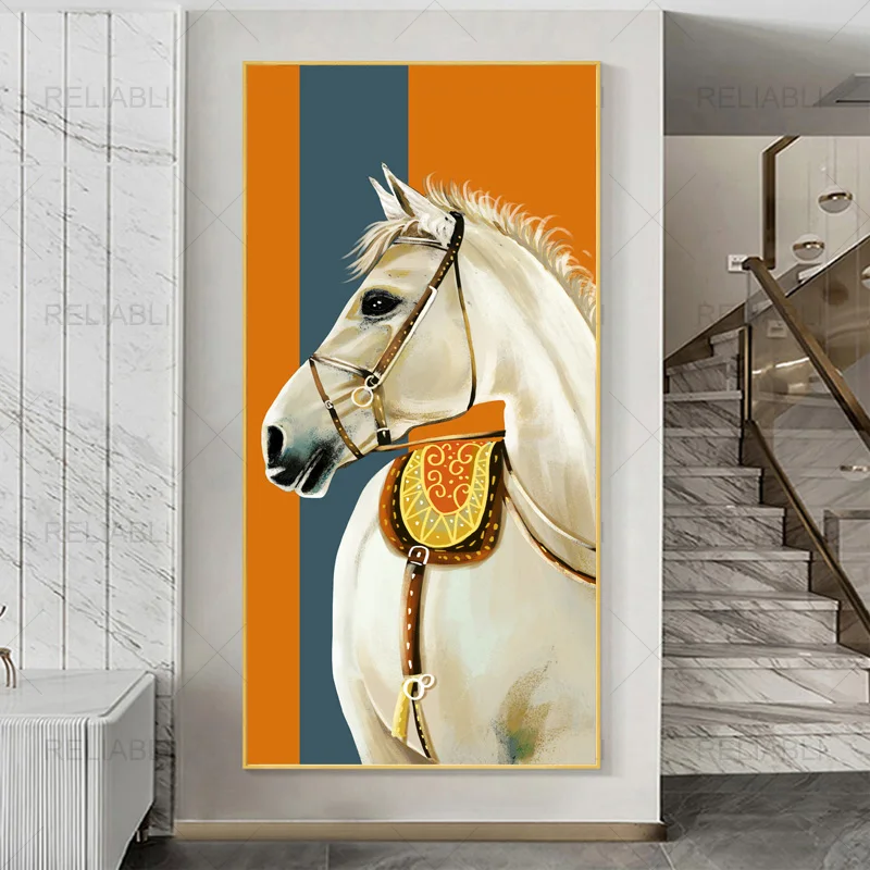 Abstract Horse Posters and Prints Animal Picture Canvas Painting Big Size Religious Wall Art for Living Room Home Decor | Дом и сад