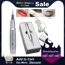 Профессиональный Перманентный макияж роторная Татуировка бровей машина для электрического бровей татуировки ручка макияж татуировки машина