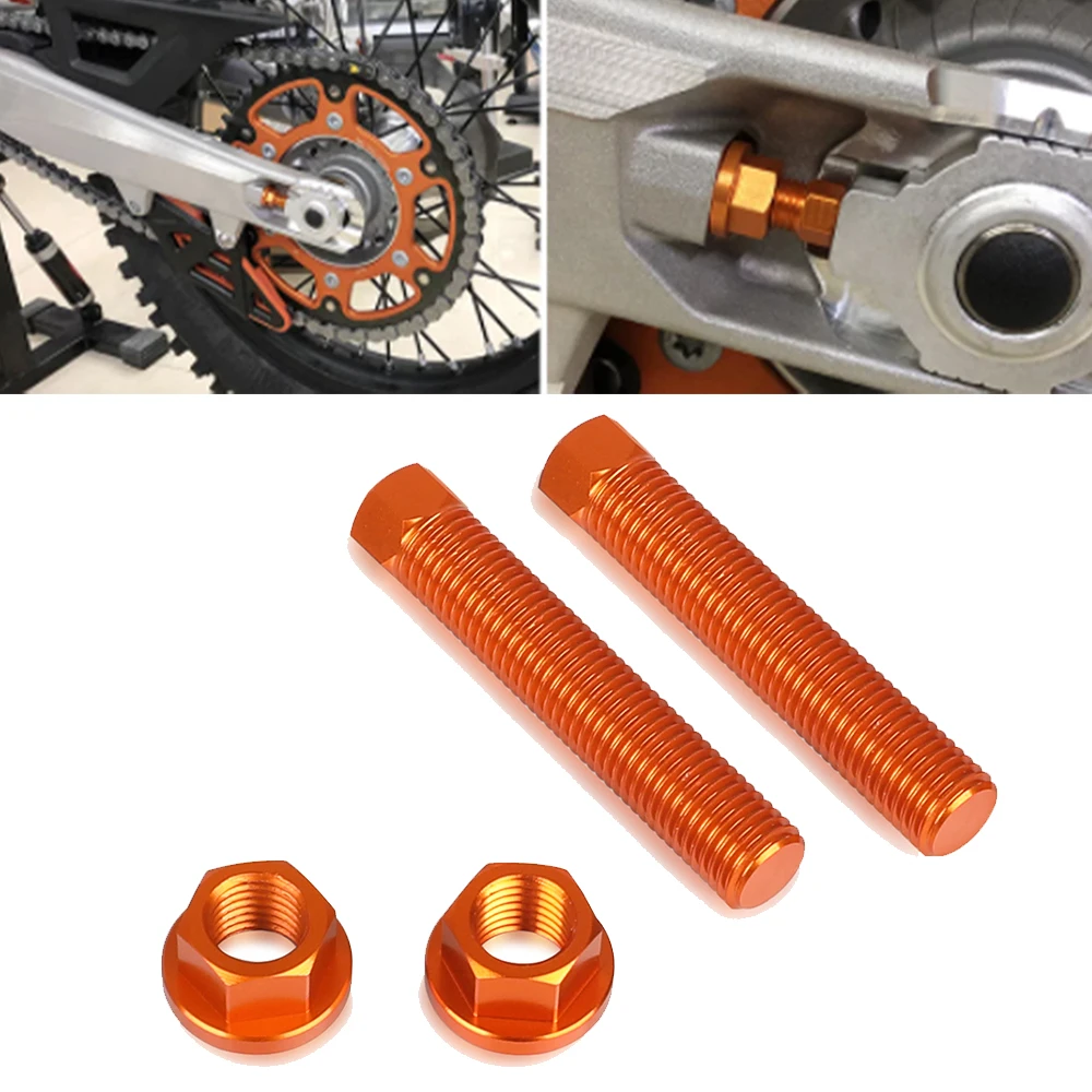 Motorcycle Rear Axle Blocks Chain Adjuster Bolt For Husqvarna TC TE FC