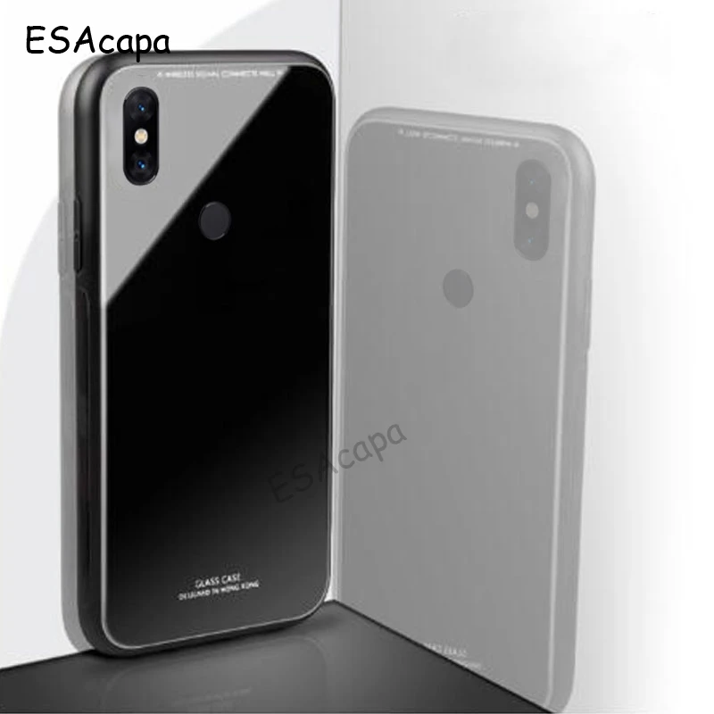 Magnetic Ring Holder Stand Tempered Glass Phone Case