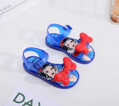 Мини Мелисса леденец сандалии для девочек новые оригинальные прозрачные сандалии для девочек детские сандалии детская пляжная обувь Нескользящая обувь для малышей - Цвет: Коричневый