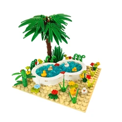Blocs de Construction de la ferme pour enfants, jouets d'animaux, briques de Construction, Compatible avec le créateur MOC, 6 animaux 