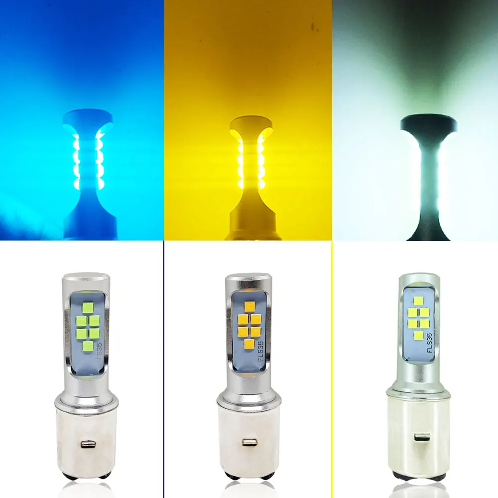 Motorcycle Headlight Bulbs H6 BA20D Hi/Lo Beam Moto LED Headlight Motorbike LED 1400LM Lamps Scooter Conversion Kit Bulbs 6000K motorcycle headlight motorcycle led lights led motorcycle lights led lights