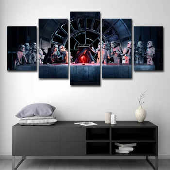 

Gallery Hall Home Background Art Oil Painting Decoration Movie Star Wars Storm Cavalry Poster wall canvas print