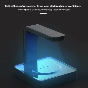 

Mobile Phone UV Lamp Sterilizer Portable Smart Wireless Charging Cathode Ultraviolet Sterilization Disinfection Home UV Lights