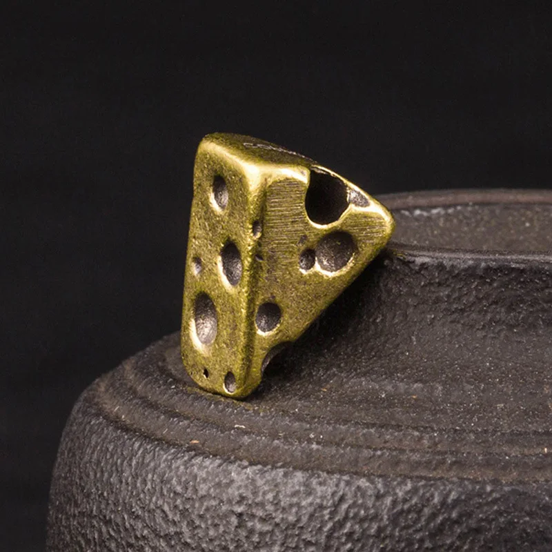 brass cheess keychain pendant (5)