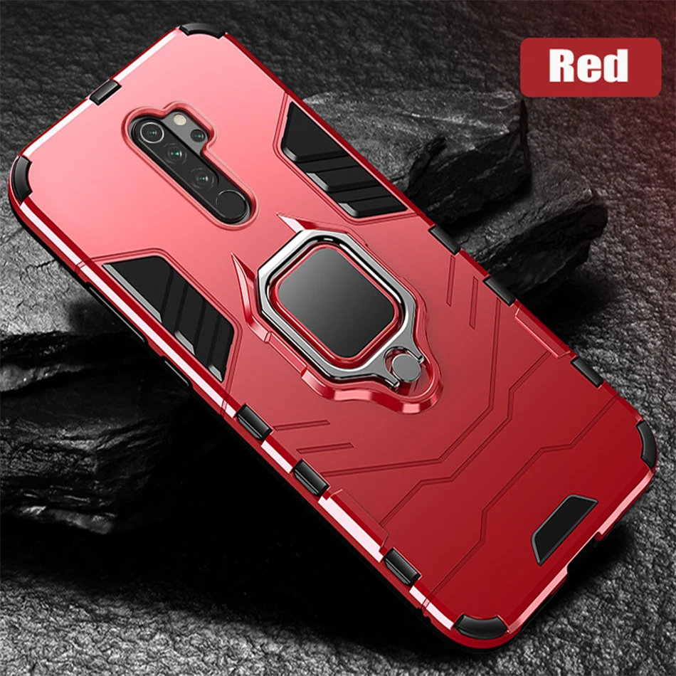 Бронированное магнитное кольцо для redmi note 8 pro Чехол для телефона Автомобильный держатель мягкий бампер для redmi note 8 8Pro Note8pro крышка глобальной версии