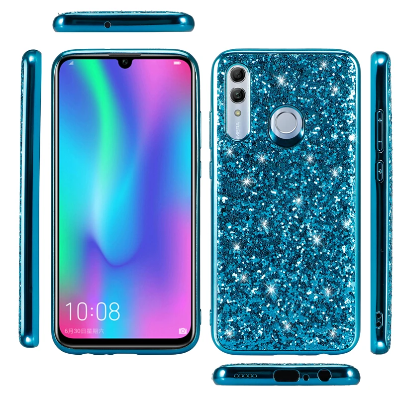 Чехлы для Huawei P Smart Plus 2019 блестящий силиконовый мягкий тпу чехол накладка P20 Mate 20 Lite