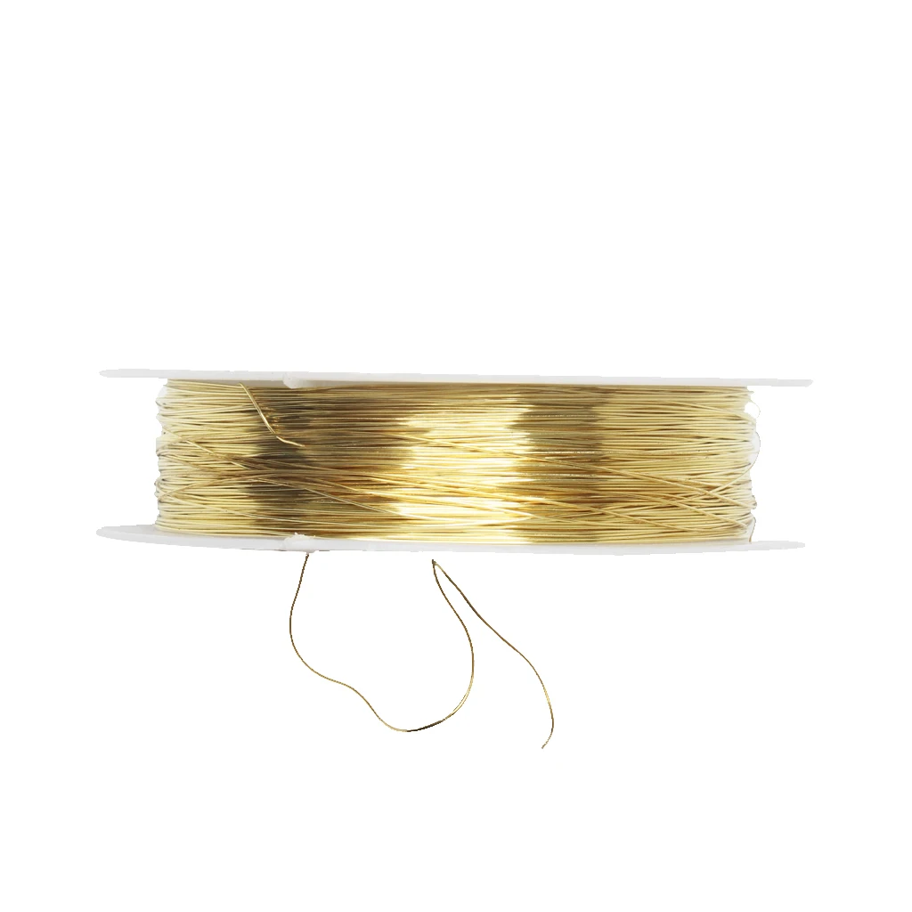 2 Rolls 22m Iron Wire Cord For Jewelry Making Wedding Flower Arranging 0.3mm