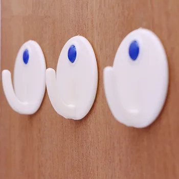 

White round Plastic Adhesive Hook Hook Bulk Color Bright Red Adhesive Hook 155