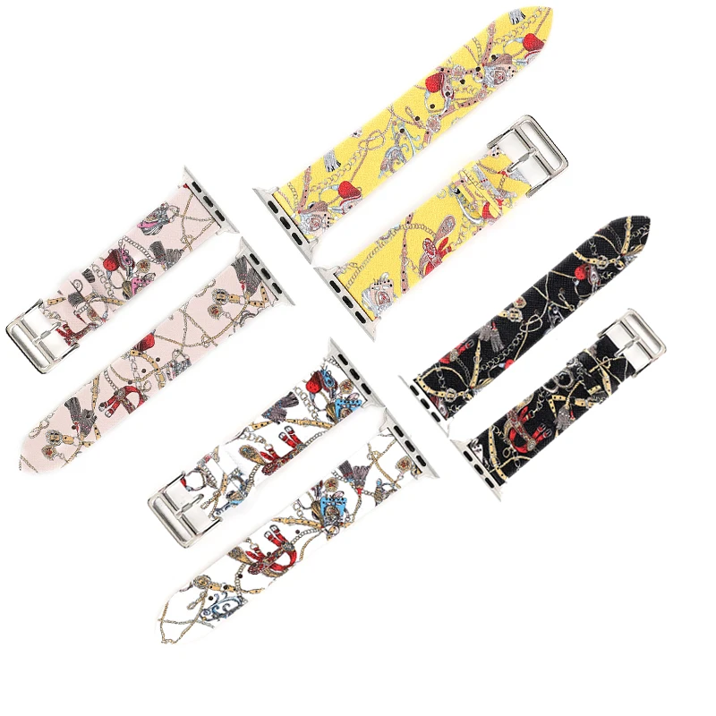 Fashion Leather loop For Apple Watch Band 4 5 42 44mm Watch Strap For Apple Watch 1