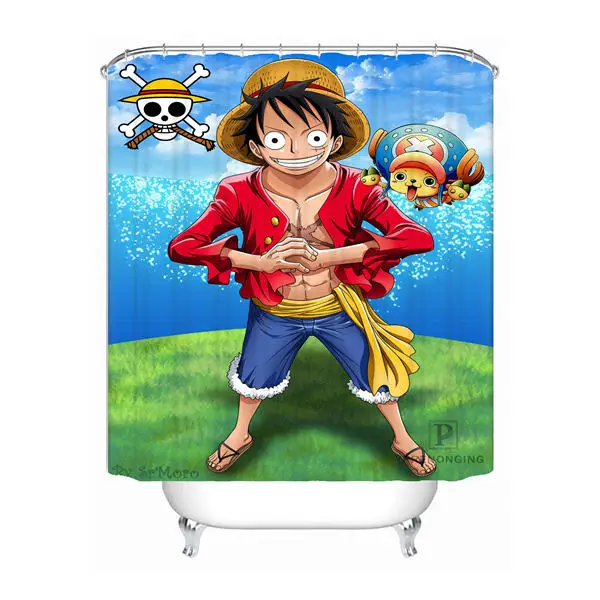 Shower Curtain Индивидуализированный Жемчуг дракона Z отбеливатель Феи хвост Наруто Душ Ванна занавес Mildewproof водонепроницаемый полиэстер различных размеров#0421-21-12 - Цвет: Shower Curtain