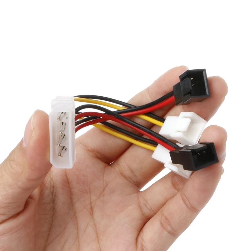 Enhance Cooling Efficiency: IDE Molex to 4x 3-Pin TX3 Fan Adapter Cable Description Image.This Product Can Be Found With The Tag Names Cheap Computer Cables Connectors, Computer Cables Connectors, Computer Office, High Quality Computer Office