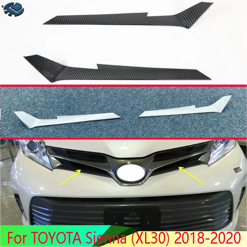 

Автомобильные аксессуары для TOYOTA Sienna (XL30) 2015-2020, хромированная ABS решетка, акцент, крышка, сетчатая формовочная рама для монтажа