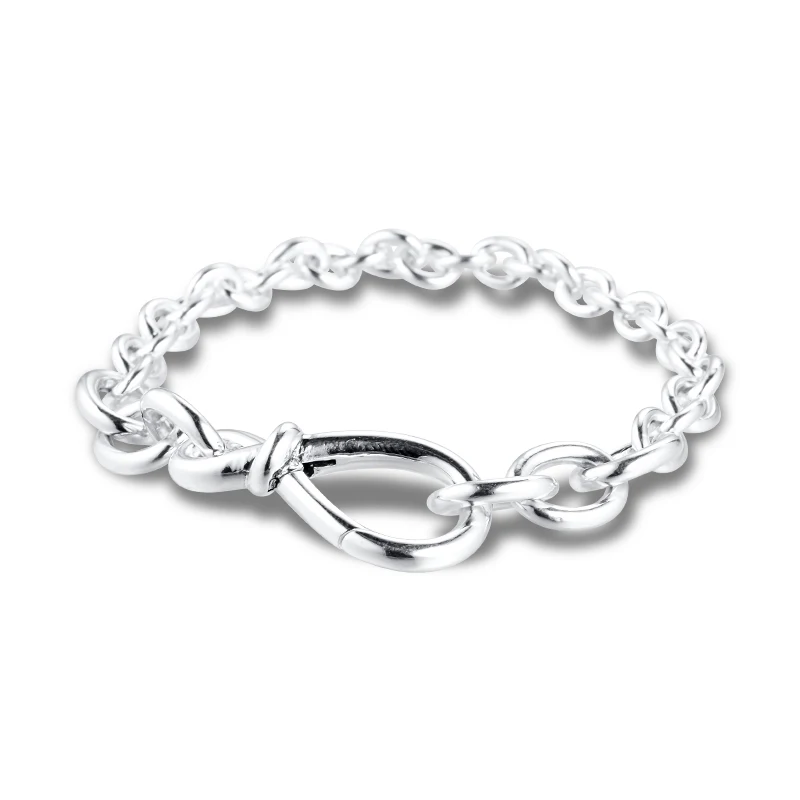 CKK-Bracelet-Chunky-Infinity-Knot-Chain-Bracelets-Women-Pulseira-Feminina-Masculina-Pulseras-Mujer-Silver-925-Sterling