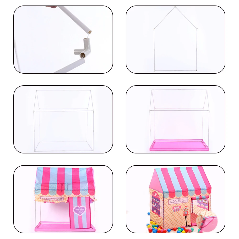 Fairy Forest Cabin Outdoor Tenda Infantil Toys For Children Kids Princess Castle Baby Crawl Tunnel Teepee Playhouse Tipi Tent
