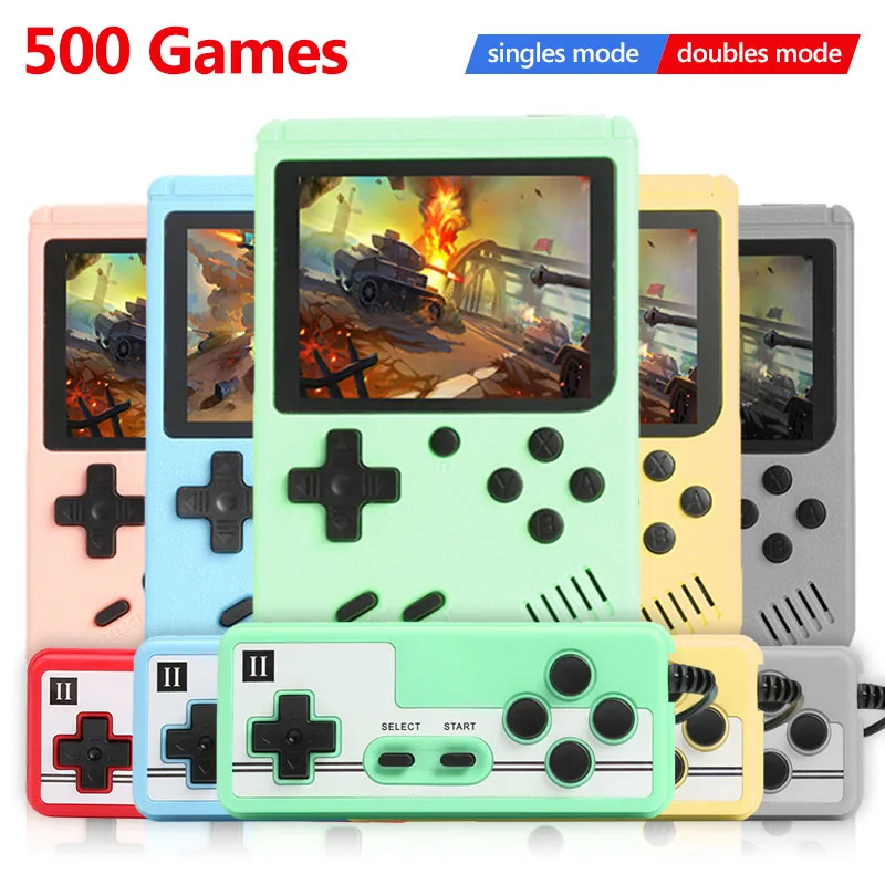 Консоль ALLOYSEED 500 игр в стиле ретро портативная карманная мини-игровая приставка
