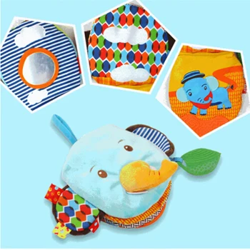

Newborn Baby Colorful Cloth Books Toys Soft Animals Book Hand Puppet Multi-Function Intelligence Development Learning Toy