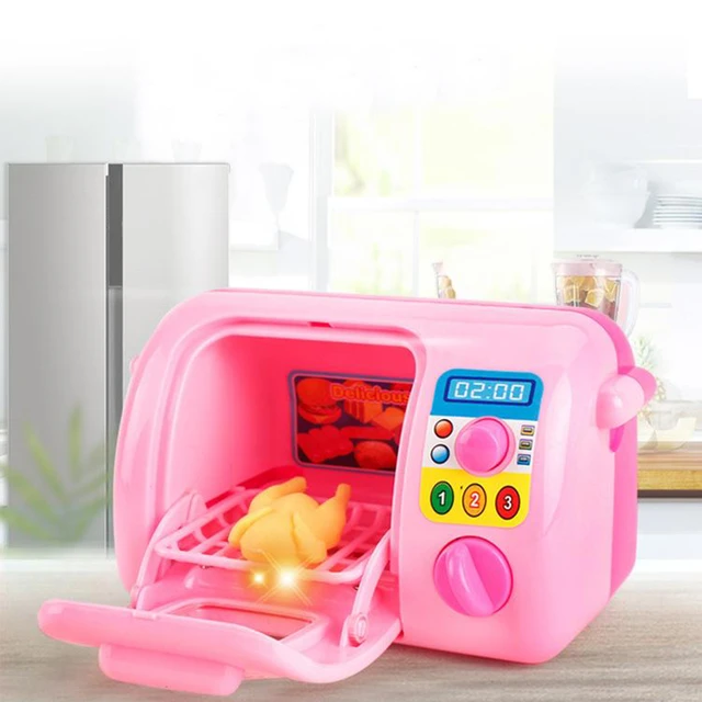 Four à micro-ondes jouet pour enfant, ensemble de cuisine pour bébé -  AliExpress