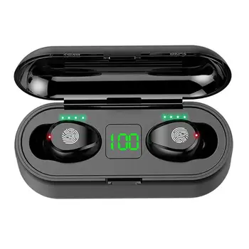 

Mini F9-01 earphone TWS Wireless Bluetooth 5.0 earphones with Digital Display Charging Case Stereo earphone Noise reduction
