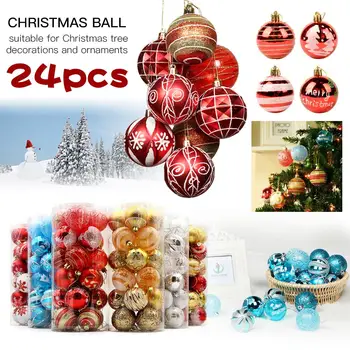 

Christmas Hanging Ball Painted Ball Party Supplies For Family Gathering Christmas Party Decoration